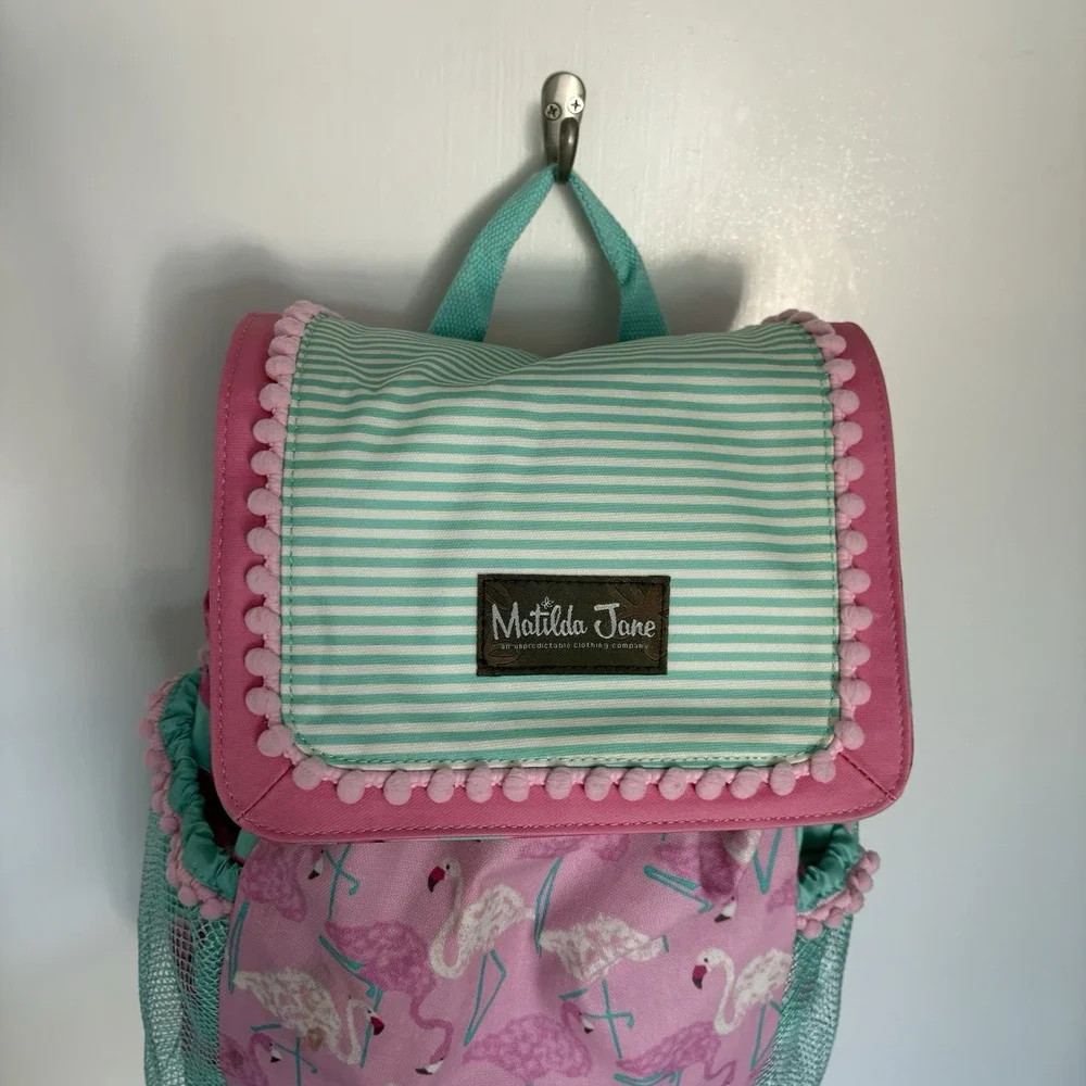 Matilda Jane Enchanted Garden Flamingo Dive All Day Swim Bag backpack 14